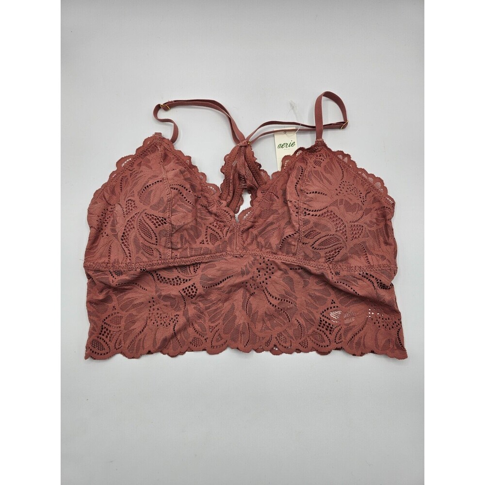 NEW w/ Tags Aerie Lace Padded Bralette Mauve Size Medium MSRP: $39.95